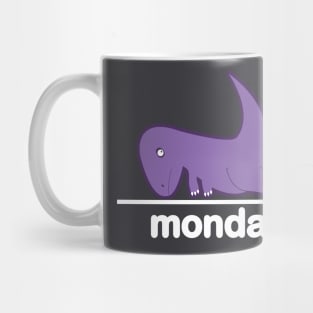 Monday The Struggle Dino Positive Vibes BoomBoomInk Mug